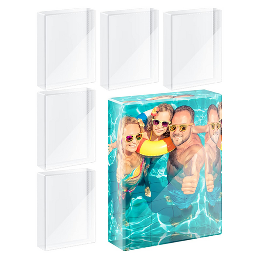 Sublimation Crystal Blocks,Small Crystal Block-Square Corners - 8 x 6 x cm