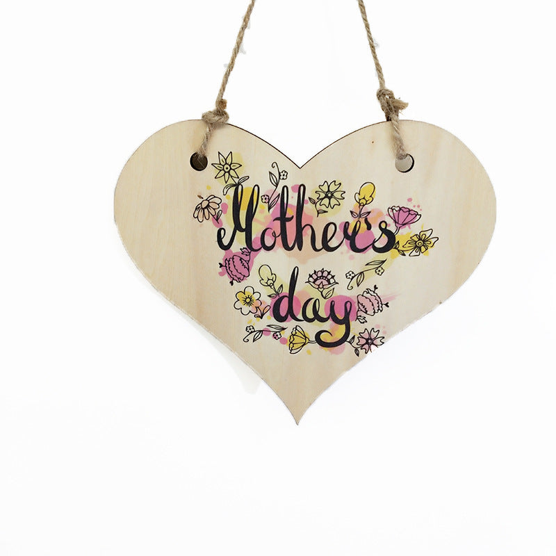 Sublimation Door Plaques, Natural MDF Heart door plaque