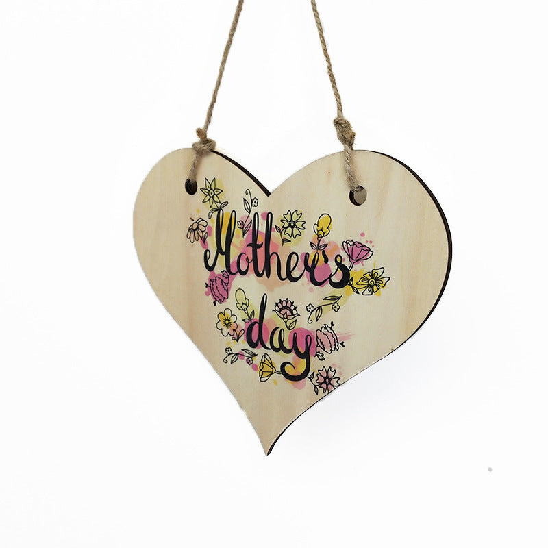 Sublimation Door Plaques, Natural MDF Heart door plaque